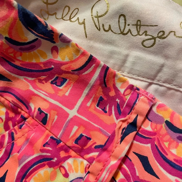LILLY PULITZER PINK FUSION CALLAHAN SHORTS - Picture 4 of 5